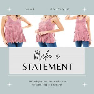 BULLY Designer FRINGE & BLING Dangling TANK TOP Embellished T-SHIRT Priced CHEAP